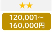 ★★120,001～160,000円